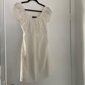 Lulus ivory/cream peasant dress